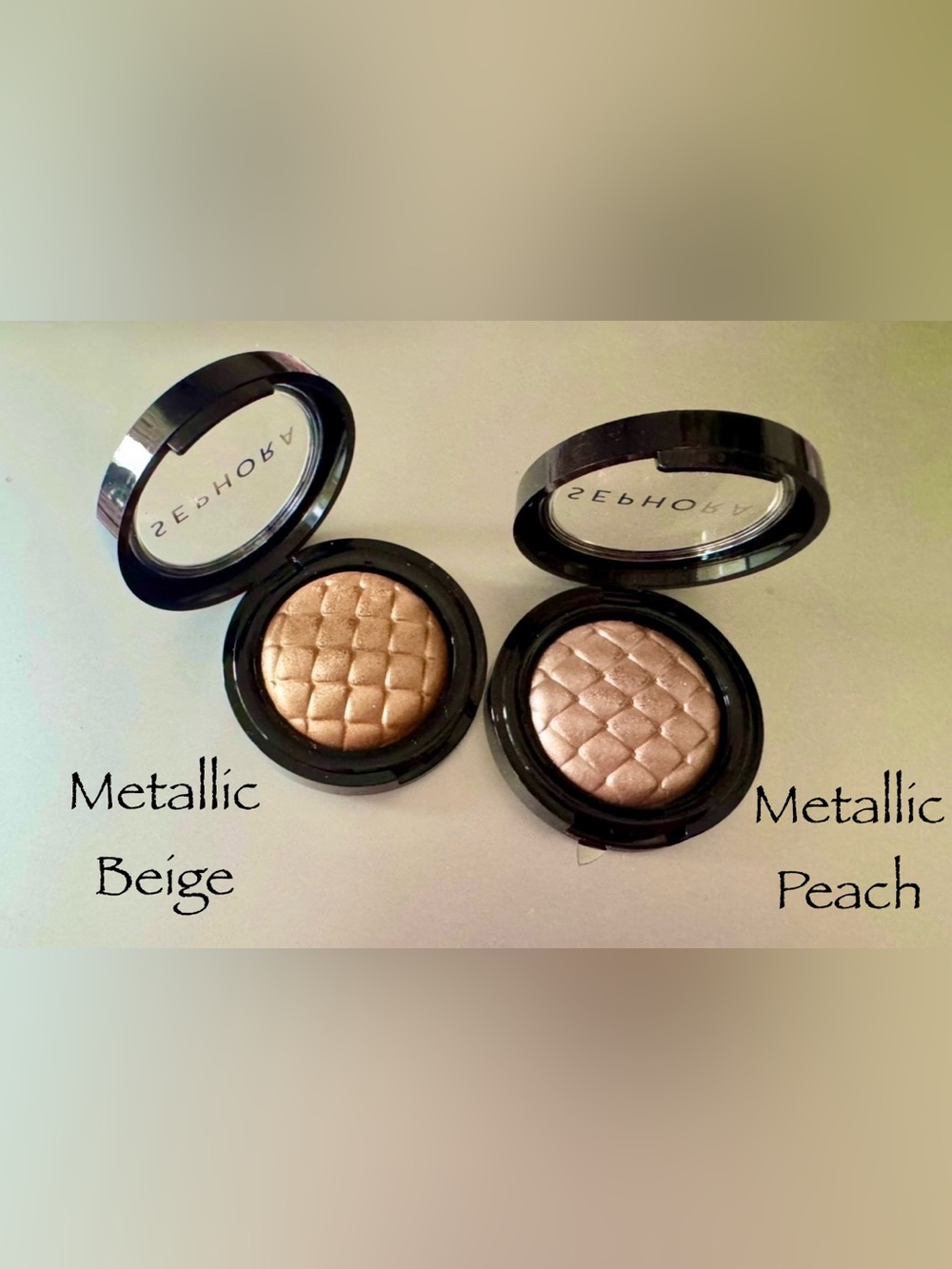 🌟Sephora Shimmer Duo — Metallic Beige or Metallic Peach Highlighter/Eyeshadow - Picture 2 of 10